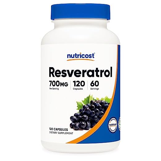 Nutricost Resveratrol 700mg, 120 Vegetable Capsules - 50% Trans-Resveratrol, Vegan, Gluten Free, Non-GMO