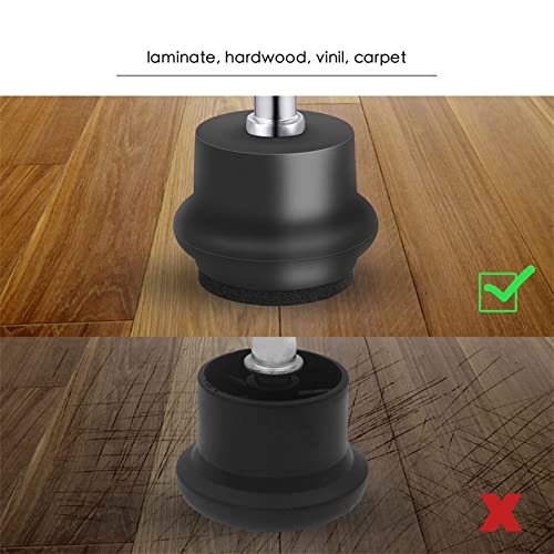 Roulettes pivotantes de rechange pour chaise de bureau lot de 5 - 4