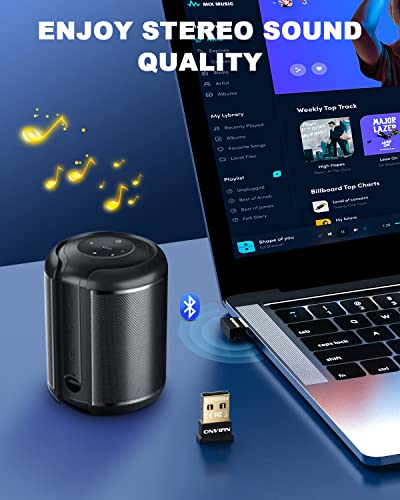 Onvian Usb Bluetooth Adapter For Pc, Plug&Play Bluetooth 5.0 Dongle Receiver For Windows11/10/8.1/8 Bluetooth Extender For Desktop Printer Laptop Mouse Keyboard Headsets Speakers Win7 Driver-Needed #TOP4