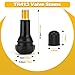 TR413 Valve Stems, Rubber Snap-in Valve Stems, Car Tire Valve Stem for 0.453 inch Rim Holes on Standard Vehicle Tires (200 Pcs)