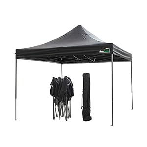 MaxxGarden Vouwpaviljoen 3x3m – waterdicht – pop-up – incl. tas – UV-bescherming 50+ – vouwpaviljoen tuintent partytent – Zwart