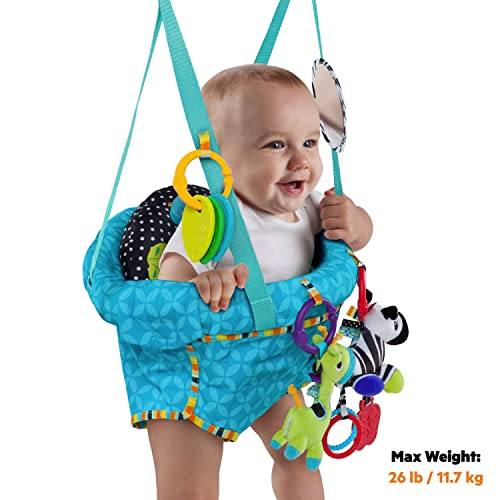 Bright-Starts Jumper de Porta Bounce N Spring, Azul