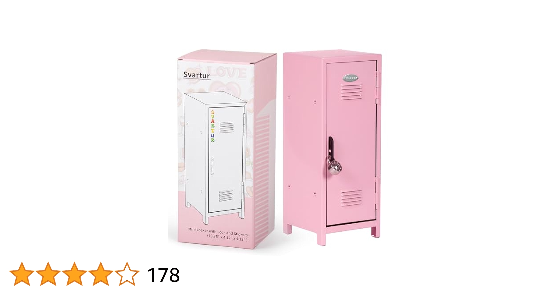 イマン イリス 角ストッカーピンク Amazon.co.jp: Svartur ミニロッカー ロック&キー付き