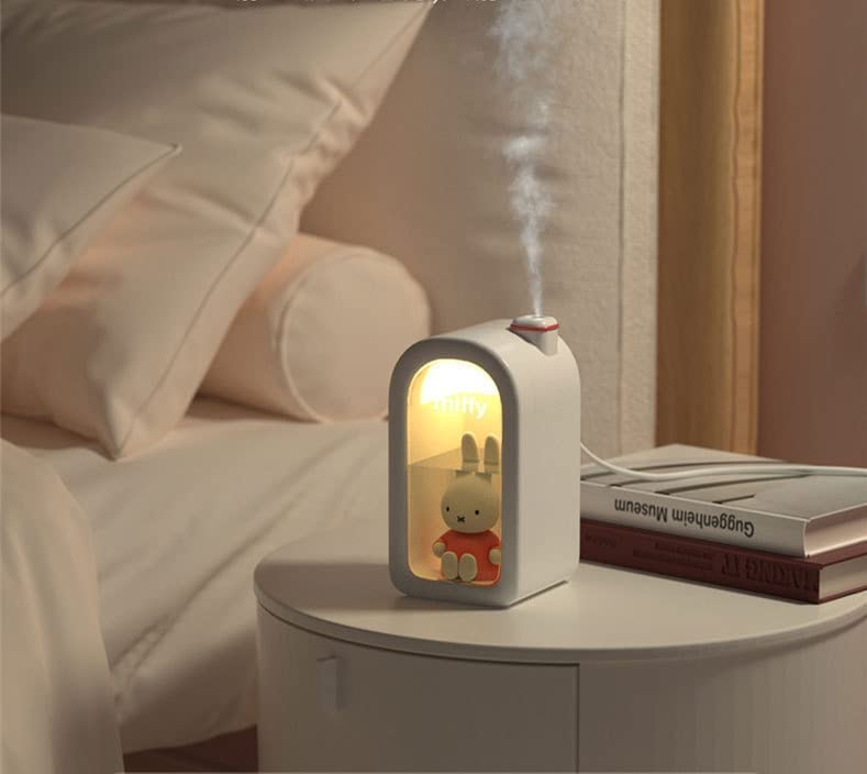 ノーブランド品 ミッフィー 加湿器（ピンク） LED 卓上 380mL USBポート