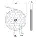 TSM #10/12 Stainless Steel Meat Grinder Plate (3/8