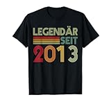 Coole Retro Geschenkidee für alle Jungs, Kinder und Mädchen mit Jahrgang 2013! Überrasche Deine Liebsten mit diesem tollen Retro Motiv zum 12.Geburtstag! Für alle Musik Fans und Liebhaber des Retro Styles! Für den Jungen oder Mädchen mit Jahrgang 2013!