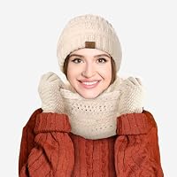Trifabricy Winter Beanie Hat Scarf Gloves Set, Winter Clothes set for Women — image 8