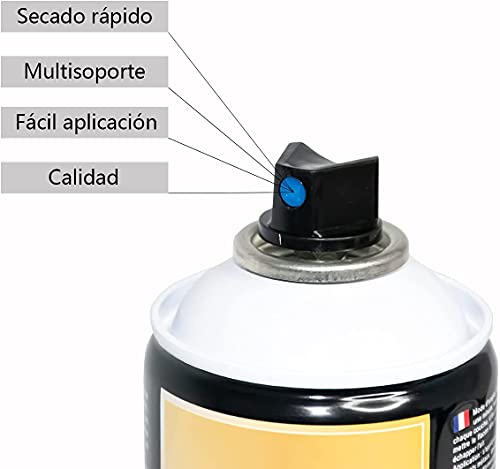 Miniatura 6 de Besch Pintura Spray 400ml Para Metal Madera Plástico Cromo Oro, 1 Bote