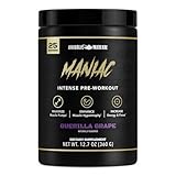 Anabolic Warfare Black Series Maniac, Pre-Workout Powder, Supports Nitric Oxide, Muscle Pumps, and Protein Synthesis* Guerilla Grape