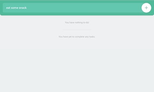 todo - a minimalistic to do app