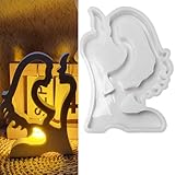 ALEFBET Silikonform Valentinstag, Silikonformen Gießformen Valentinstag, Silikon Gießform Valentinstag, Gipsformen zum Gießen, Epoxidharz Formen Valentinstag(Valentinstag Paar)