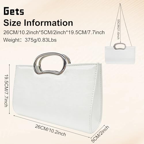 Image of Gets Clutch Purses for Women PU Leather Evening Handbag for Formal Wedding Party Clutches Small Crossbody Bag with Chain