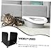 UPKOCH 3pcs Cat Litter Box Guards Adjustable Splash Shield Protects Walls from Mess DIY Assembly Durable Reusable for All Cat Litter Boxes Black Design