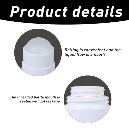 5 Stück Deoroller Zum Befüllen,Roll On Flasche Leer,Kunststoff Roller Flaschen Nachfüllbare,Sonnencreme Applikator Nachfüllbar,Deo Sonnencreme Roller für ätherische öle,Hautpflegeprodukte,Parfüm(50ml)