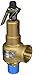 Kunkle 6010FEV01-KM0050 Bronze ASME Safety Relief Valve for Air/Gas, Viton Soft Seat, 50 Preset Pressure, 1" NPT Male Inlet x 1-1/4" NPT Female Outlet