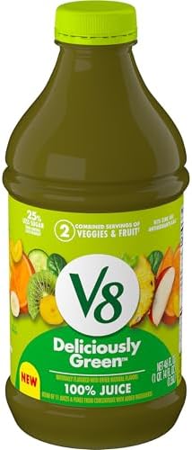 V8 Deliciously Green 100% Fruit and Vegetable Juice, 46 fl oz Bottle