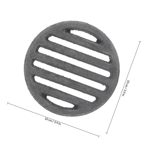 Gadpiparty Effizienter Runder Feuerrost aus Feuerfestem Material 10cm für Holzofen und Kamin Universeller Ofenrost mit Wärmeverteilung und Ascheschutz