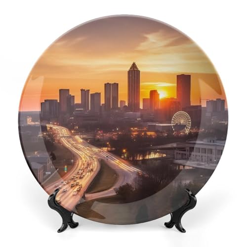 Plato decorativo de porcelana fina estilo chino 7 pulgadas miniatura 1