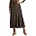Arach&Cloz Womens Wool Blend Fall Winter Elastic Waist Pleated A-Line Knit Maxi Midi Dress Long Skirts Flowy Casual Ruffle Western Travel Country Concert Outfits Brown M