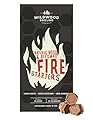 Wildwood Grilling Fire Starters - Sustainably Made in The USA with Natural Wood and Beeswax