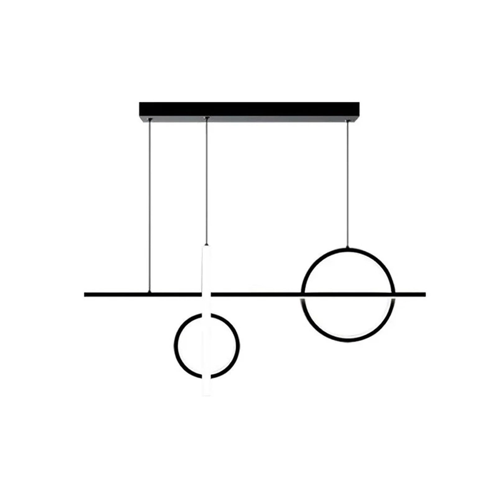 Black Gold LED Restaurant Chandelier Compatible with Bedroom Dining Room Kitchen Furniture Home Decor Indoor Lighting