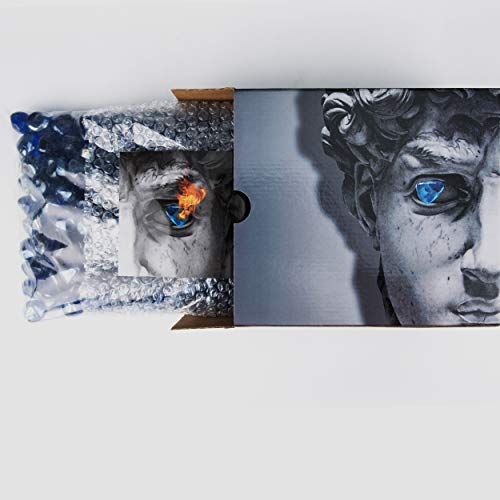 Chilli Cosmos Fire Glass Diamond 1 Inch Fire Pit Glass Rock For Propane Or Gas Fire Pit （10 Pounds Coablt Blue ） Gift Package #TOP4