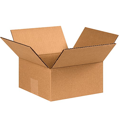 Image of TAPE LOGIC 7x7x3 Flat Corrugated Boxes, Flat, 7L x 7W x 3H, Pack of 25 | Shipping, Packaging, Moving, Storage Box for Home or Business, Strong Wholesale Bulk Boxes
