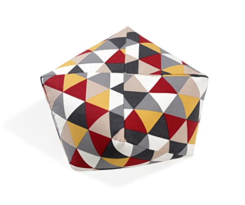NATURECA Coussin Meditation Coussin Yoga (zafu) Rembourrage de Sarrasin Bio, Housse Lavable - Hauteur D'assise 15 cm Ø40cm - Coussin De Sol - Rond - Pouf (Multicolore) Cover