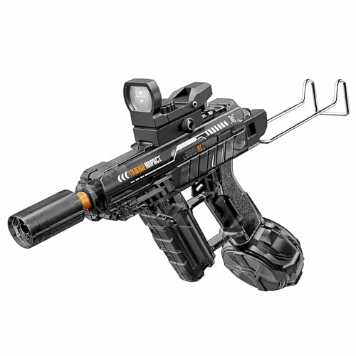 Image of Toyshine Rechargeable Automatic Transparent Electric Water Squirt Gun with LED Light & Type-C Charging | Long Range Continuous Spray Outdoor Water Play Toy for4+ Kids - Black