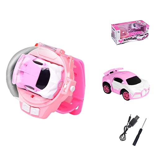 Mini carro de desenho animado de controle remoto, Carro de controle remoto removível bonito no relóg