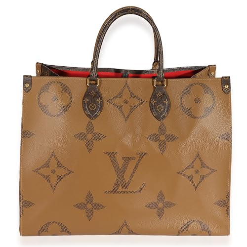 Pre-Loved Monogram & Monogram Reverse Canvas Onthego GM4