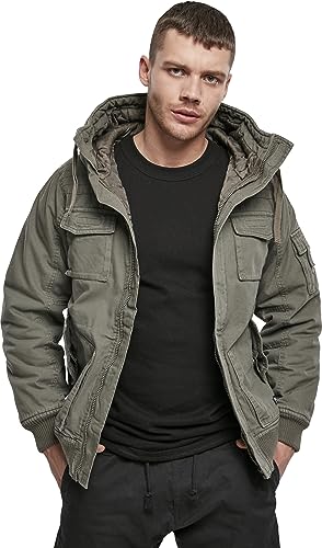 Image of Brandit Individual Wear Men's Hooded Short Jacket- Warm Lightweight Breathable Military Style Everyday Outdoor Field Jacket