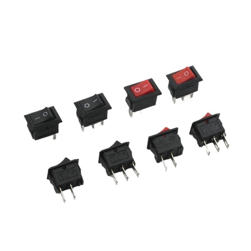 Boat Type Switch KCD1-101 Water Dispenser Electronic Scale Boat-Shaped Rocker Power Button Accessories 2 feet 6A250V(Maroon)