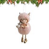 Adorable caractéristique pour la décoration : le joli design en bois de la poupée ange et le ventre rond ajoutent une beauté ludique aux murs du sapin de Noël, attirant l'attention et enrichissant l'ambiance des célébrations chaleureuses dans les maisons ou les espaces d'événement
