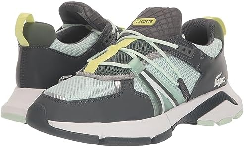 Lacoste Women's L003 Sneaker, LT TRQS/GRN, 7.5 | Image 6