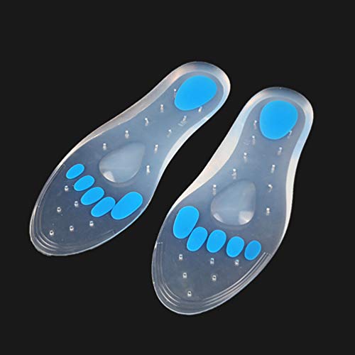 Palmilhas de silicone SUPVOX para fascite plantar, palmilhas para massagem nos pés, suporte de arco