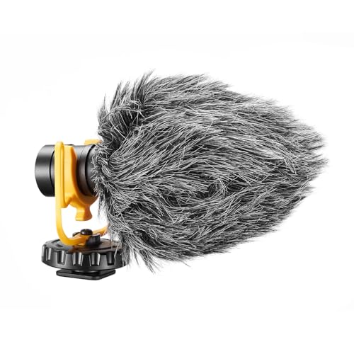 ZENIKO VM01 Professional Video Microphone, Lightweight Directional Shotgun Microphone for Camera, Smartphone, with Shock Mount Deadcat Windscreen