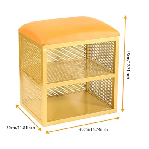 Tabouret à langer carré pour optimiser l'espace et ranger les chaussures - 4