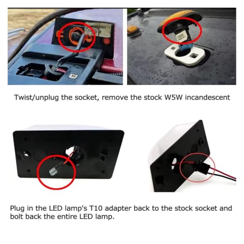 Luces de techo ámbar para Hummer H2 SUV de 2003 a 2009 5