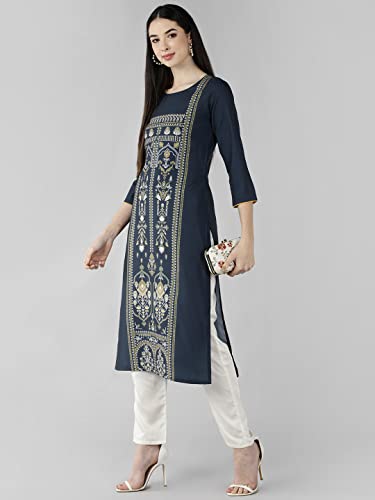 Image of Vaamsi Women's Crepe Regular Kurta