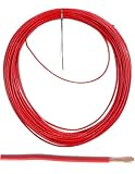 electrosmart Cavo unipolare in rame da 12 V 24 V, per uso marittimo, per uso marittimo, 0,5 mm², 11 A (rosso, 20 m)