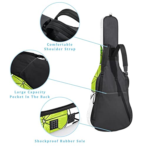 Housse étanche pour guitare acoustique avec double bandoulière et poche Motif crâne, Multicolore 06, 42.9×16.9×4.7 in… - Les Beatles, Paul McCartney, John Lennon, RIngo Starr, George Harrison Housse étanche pour guitare acoustique avec double bandoulière et poche Motif crâne, Multicolore 06, 42.9x16.9x4.7 in… – Image 4