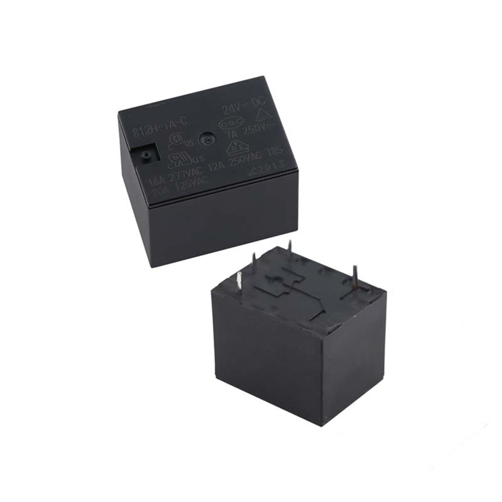 Relé 812H-1A-C 5VDC de 16A y 4 pines para control electrónico