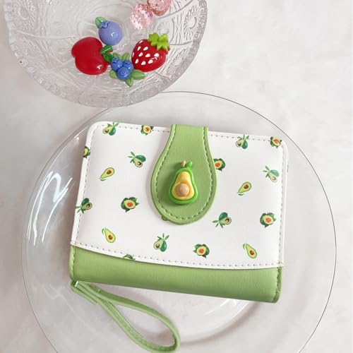 Image of Sunwel Fashion Girls Cutest Prints Wallet Card Slots Small Wallet with Zipper Coin Pouch Wallet for Women