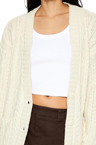 Forever 21 Women's Chunky Knit Cardigan Sweater3