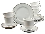 hochwertiges Porzellan Creatable Kaffeeservice 18 TLG, Porzellan, Mehrfarbig