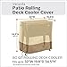 Classic Accessories Veranda Water-Resistant 80 Quart Patio Rolling Deck Cooler Cover, Patio Furniture Covers