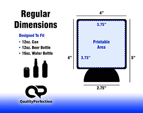 image for QualityPerfection 50 Black Can Cooler Sleeves - Blank Beer,Soda Coolie