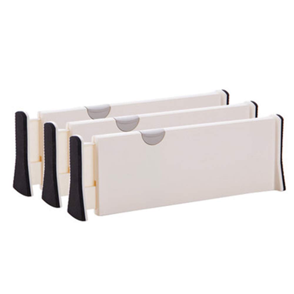 Regulowane przegrody szuflady organizator separatory 4-pak, organizer do komody, do sypialni, łazienki, szafy, szuflady dla niemowląt, biurko, do przechowywania w kuchni