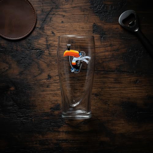 Image of Guinness Gravity Pint Glass 20oz, 2026 Soccer Toucan Design, Special Edition Irish Beer Glass for Home Bar, Match Day Parties, Gifts Fans & Collectors